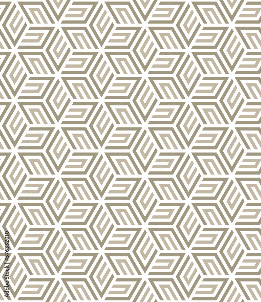 Vector seamless with modern pattern and 3d view Vector seamless with modern pattern and 3d view