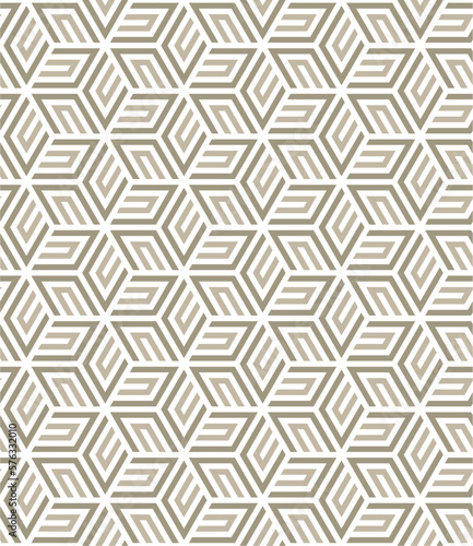 Vector seamless with modern pattern and 3d view