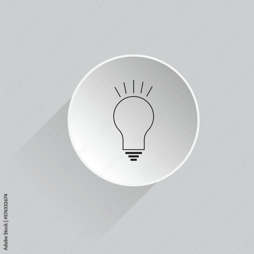 vector light bulb icon illustration. Idea bulb icon. vector light bulb icon illustration. Idea bulb icon.