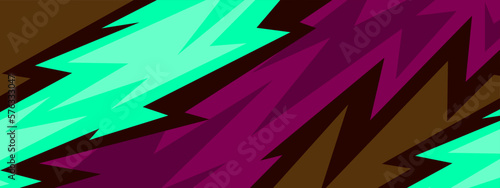 Abstract racing design concept. Geometric multicolor pattern vector illustration