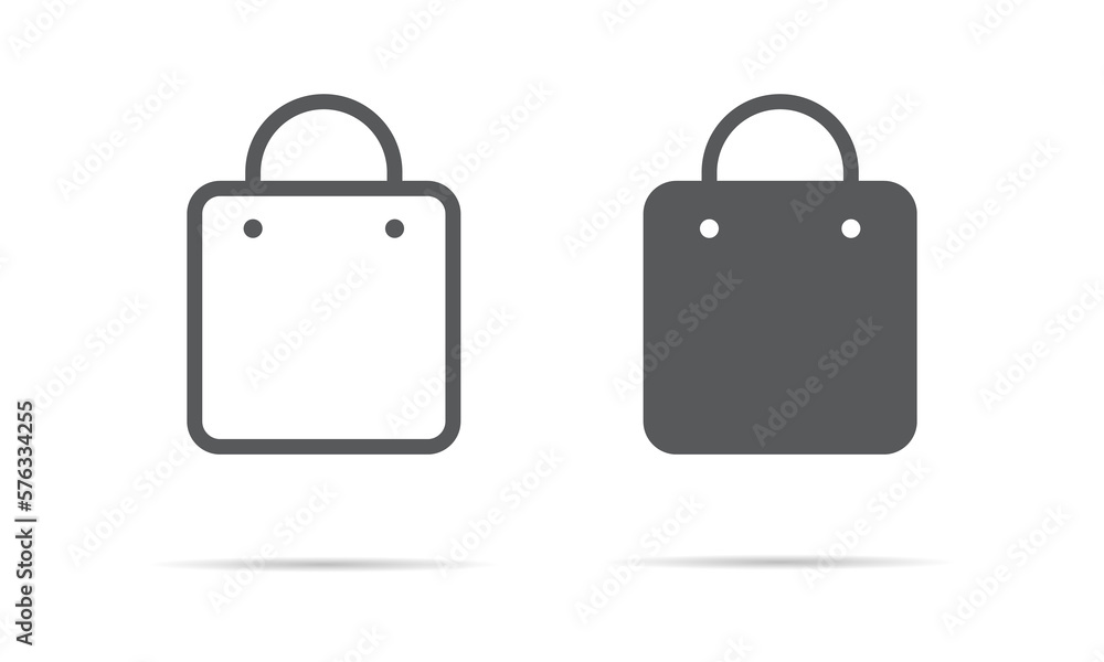 Shopping bag icon vector. Ecommerce elements Shopping bag icon vector. Ecommerce elements