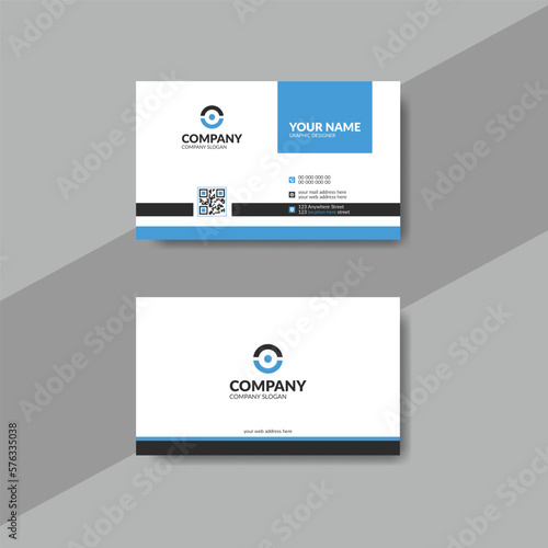 Professional modern clean business card template design