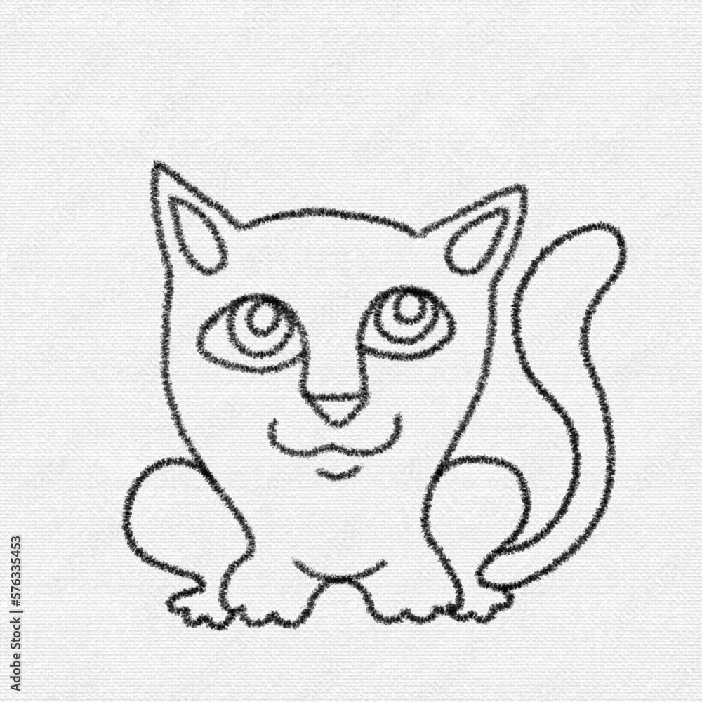 Obraz premium funny animal cat kitten background 