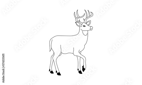 deer silhouette vector