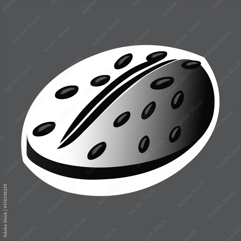 black and white illustration of a coffee bean black and white illustration of a coffee bean
