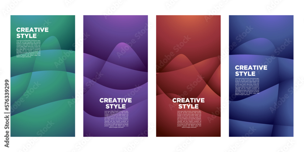 bundle of seamless abstract background templates. Vector illustration.