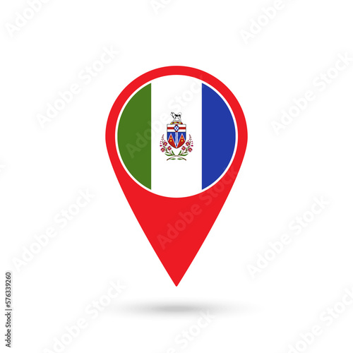 Map pointer with province Yukon. Vector illustration. Free Download Map pointer with province Yukon. Vector illustration. - GFXLoad