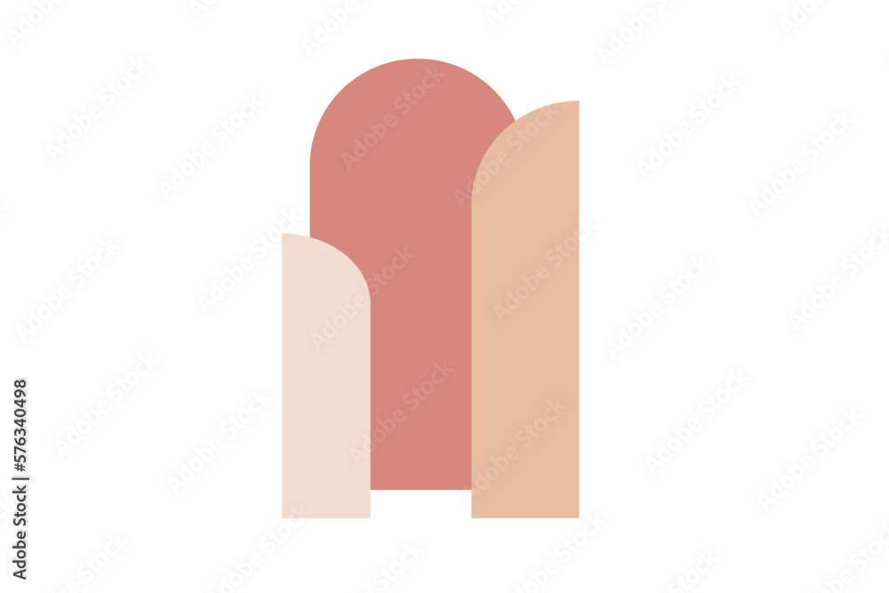arch half minimal curved line geometric illustration arch half minimal curved line geometric illustration