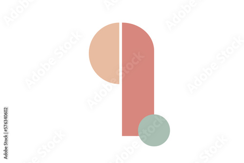 arch half minimal curved line illustration