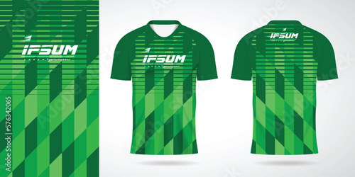 green jersey sport uniform shirt design template