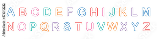 Bright alphabet set