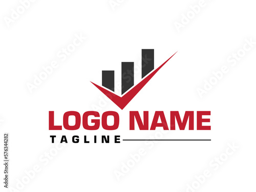 Financial logo. Business finance. logo design. Accounting. Brand. Premium vector. Real Estate. Building