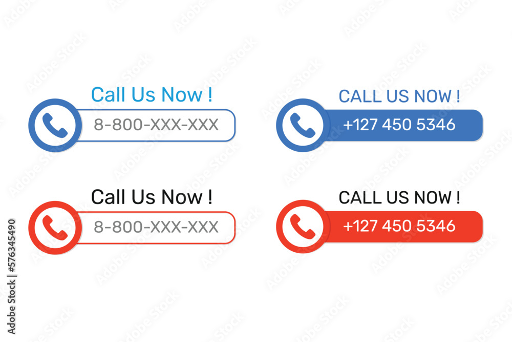 Call us now button template design.
Call us now button template design.