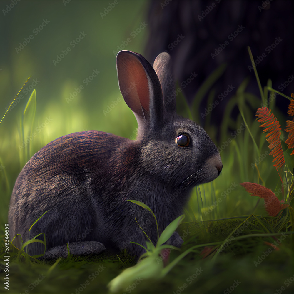 Fototapeta premium Easter Bunny Generate Ai