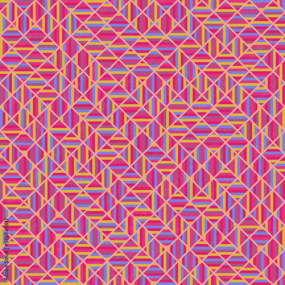 Color Rhombus tile tessellation pattern illustration Color Rhombus tile tessellation pattern illustration