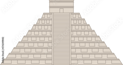 Mayan Ruin, The Chichen Itza Pyramid or El Castillo, state of Yucatan, eastern Mexico