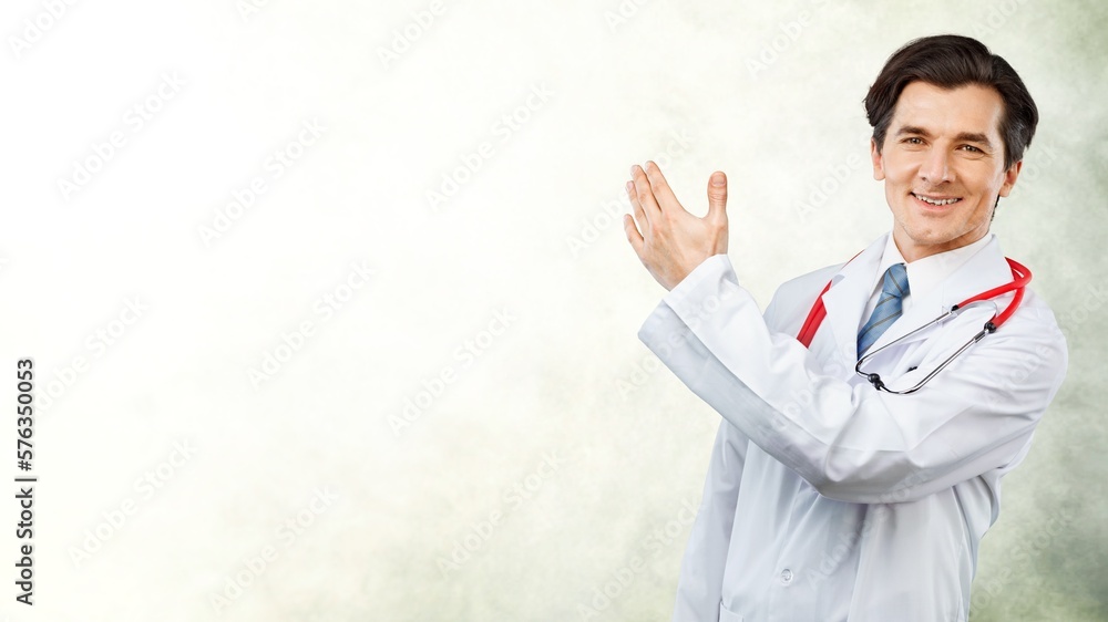 Portrait of young doctor, healthcare worker posing Portrait of young doctor, healthcare worker posing