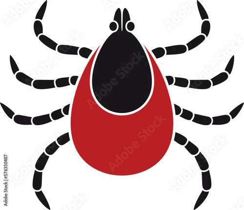 Mite logo. Isolated mite on white background
