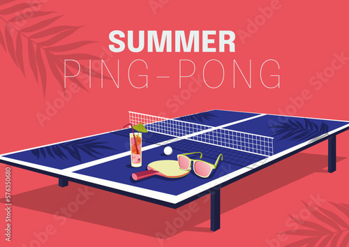 Summer ping pong table 