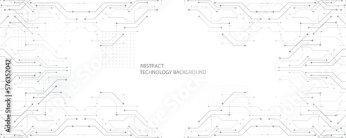 Gray white technology background, cutting-edge technology and science line design, can be used as a background image in various ways.