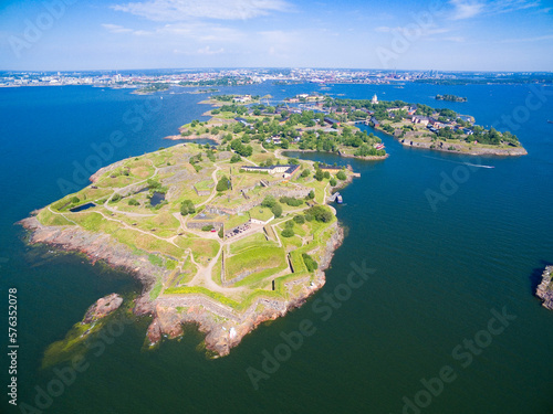 Aerial view of Suomenlinna fortress in Helsinki, Finland © Mariusz Świtulski
