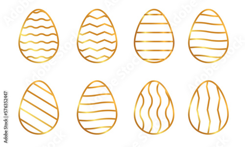easter eeg line art vector eps 10