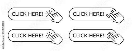 Click here banner. Button with click action.