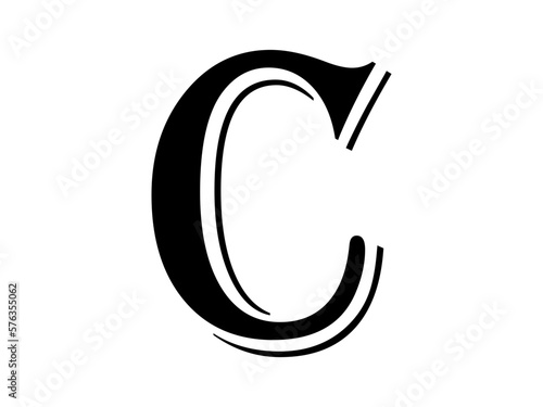 letter c logo icon vector . creative simple elegant logo  vector illustration