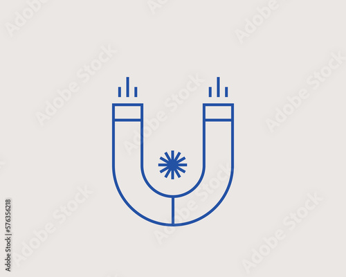Concept of magnet  vector illustration in a flat style for website, mobile app, banner, ui ux design, web design, business, marketing, landing page, infographics, mockup, web development