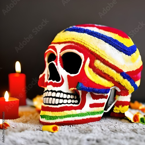 Mexican skull - IA generativa