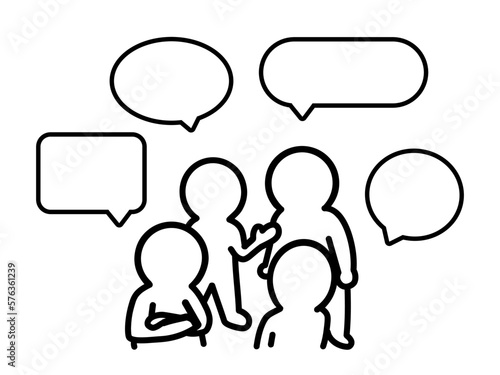議論する人々