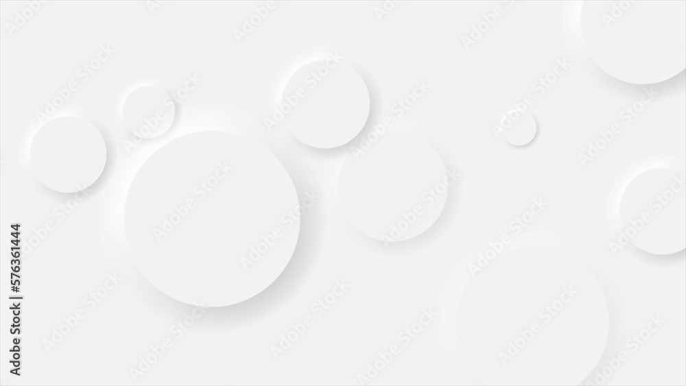 Grey white minimal circles abstract geometry background Grey white minimal circles abstract geometry background
