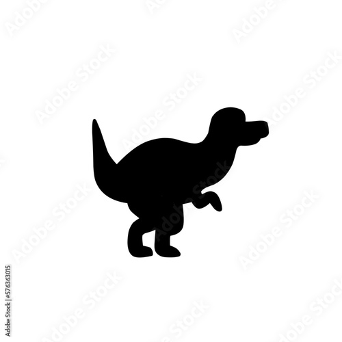 Silhouettes of dinosaurs