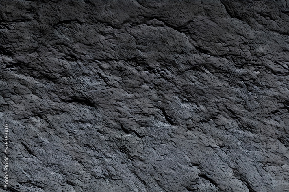 Black white stone texture. Rock surface. Closeup. Like a old rough concrete wall. Dark gray grunge background with space for design. Template. Backdrop. Wide banner. Panoramic. Generative AI Black white stone texture. Rock surface. Closeup. Like a old rough concrete wall. Dark gray grunge background with space for design. Template. Backdrop. Wide banner. Panoramic. Generative AI
