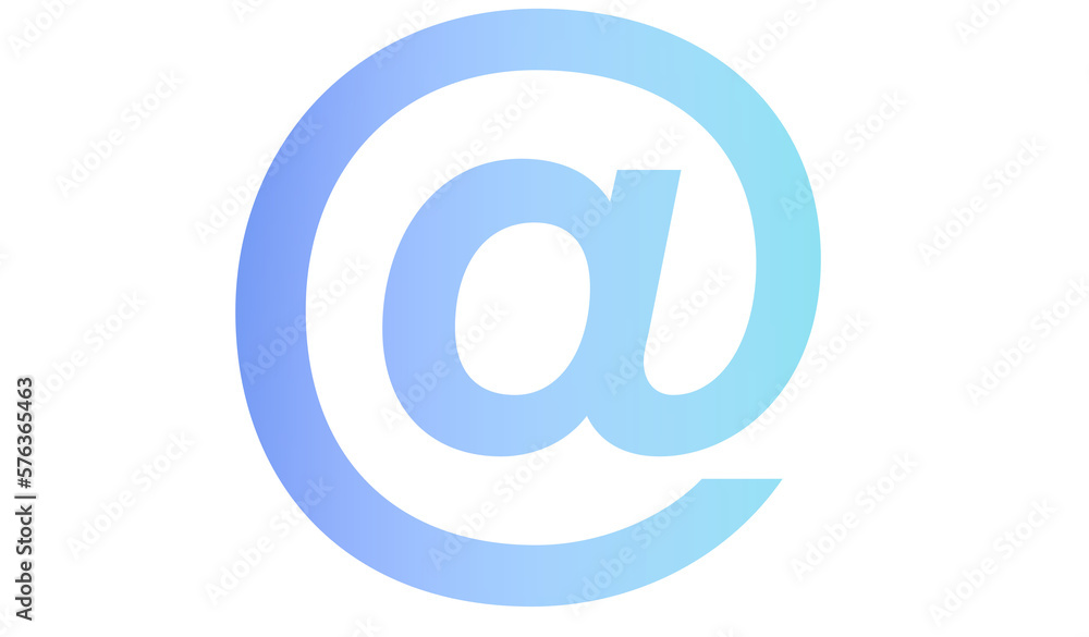 At - @ - font symbol - blue color - no background - png file - with a transparent background for designer use. Isolated from the front. ideal for website, email, presentation, advertisement, image At - @ - font symbol - blue color - no background - png file - with a transparent background for designer use. Isolated from the front. ideal for website, email, presentation, advertisement, image