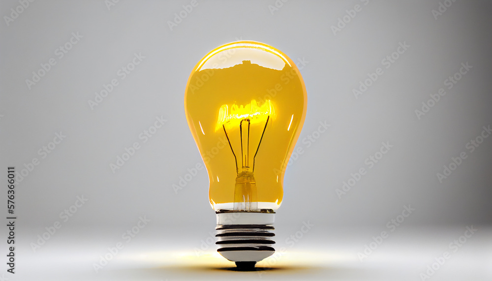 incandescent bulb illustration. Generative AI incandescent bulb illustration. Generative AI