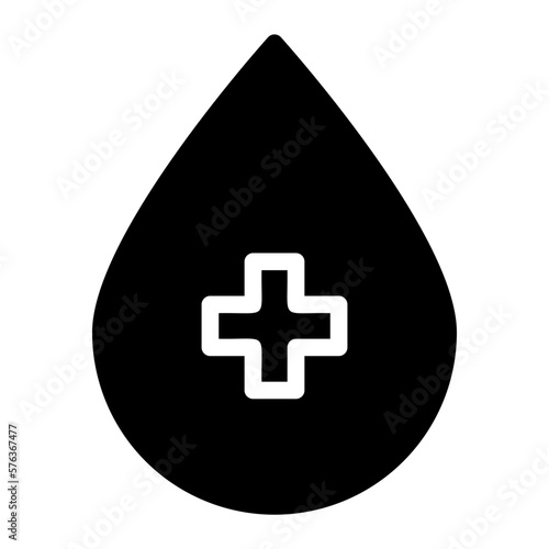 blood donor glyph icon