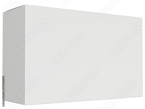 White Box Realistic 3D Rendering Mockup