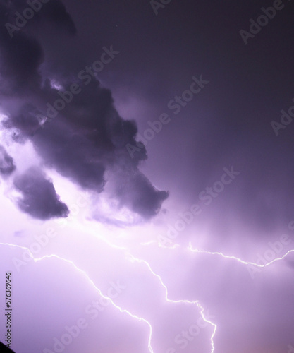 lightning in the sky storm thunderstorm