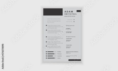 Modern Creative Resume Template 