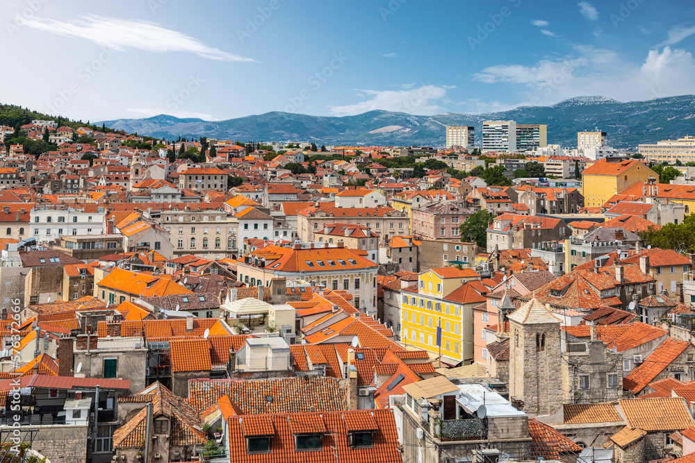 Cityscape of Split, Croatia, Dalmatia.