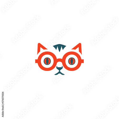 Cat detective abstract logo for business, icon, vector, symbol, illustration, logo, design, element, template, background, app, cat logo, detective, corporate identity, investigation, animal logo