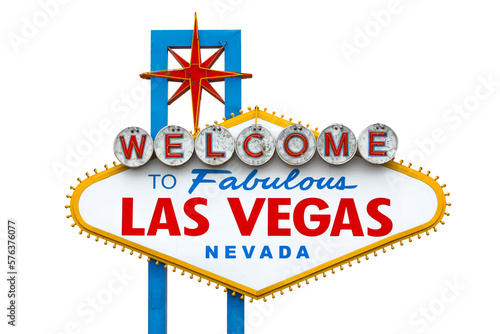 Las vegas sign with transparent background	