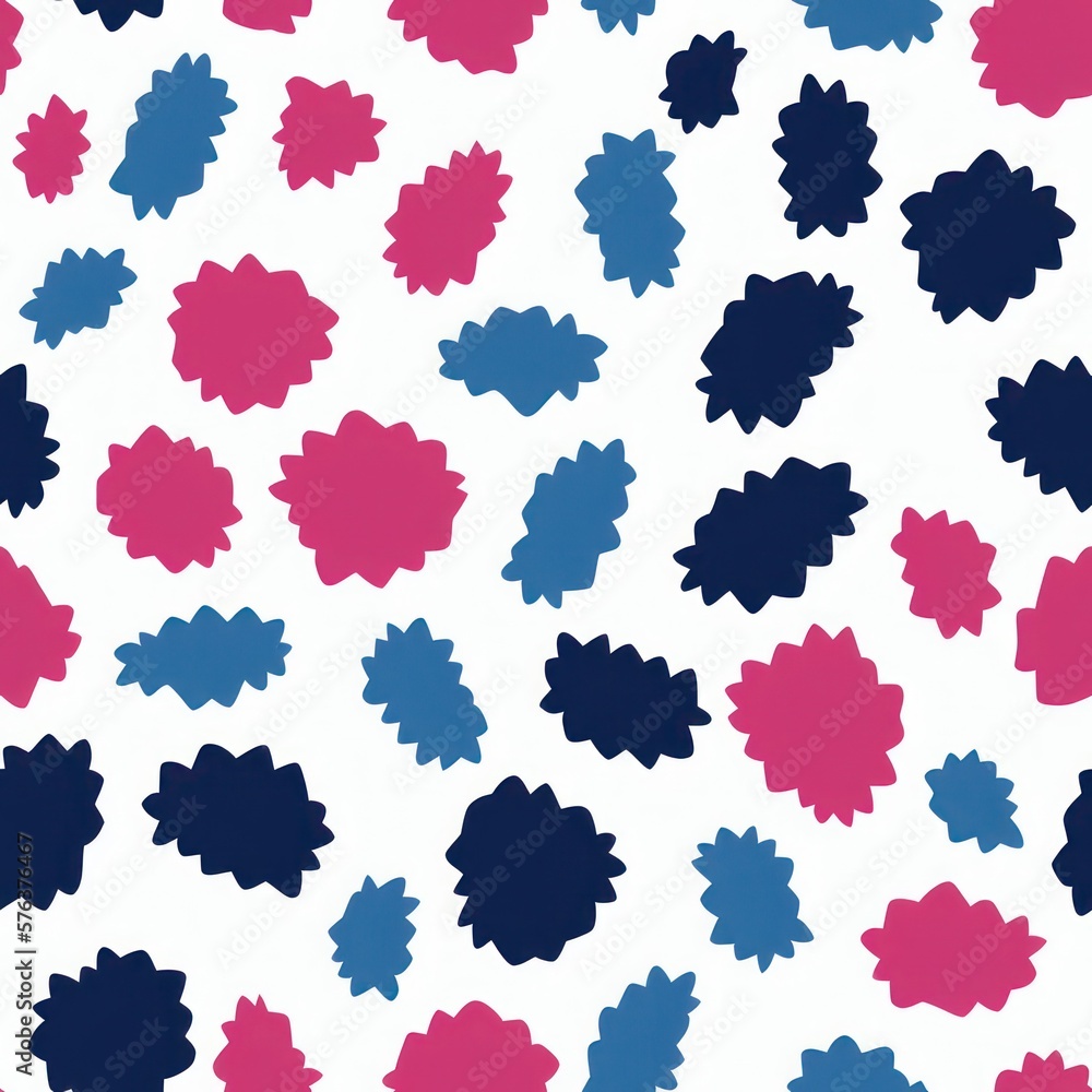 Abstract bold and colorful memphis style pattern, pale colors, generative ai Abstract bold and colorful memphis style pattern, pale colors, generative ai