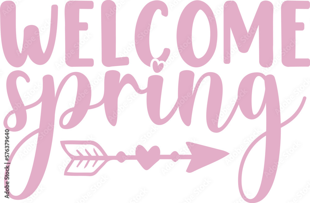 Welcome Spring SVG Cut Files - Easter Bunny SVG, Spring SVG, Easter Designs, Happy Easter SVG, bunny SVG, Smiley SVG, Easter cut files, Easter SVG, Easter PNG, Easter Sublimation