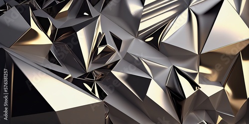 Abstract silver chrome back...