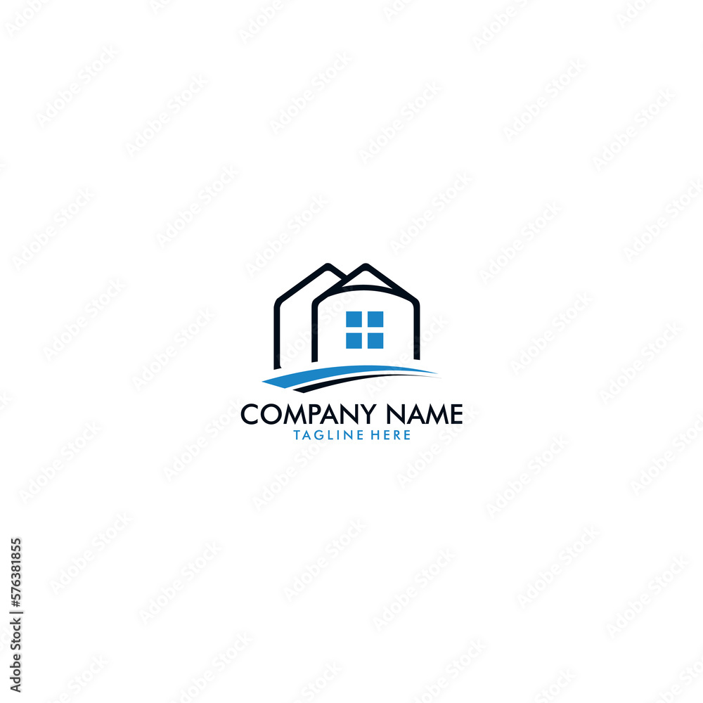 Building logo illustration graphic design vector in line art style. for branding, real estate, construction, home, and business cards Building logo illustration graphic design vector in line art style. for branding, real estate, construction, home, and business cards