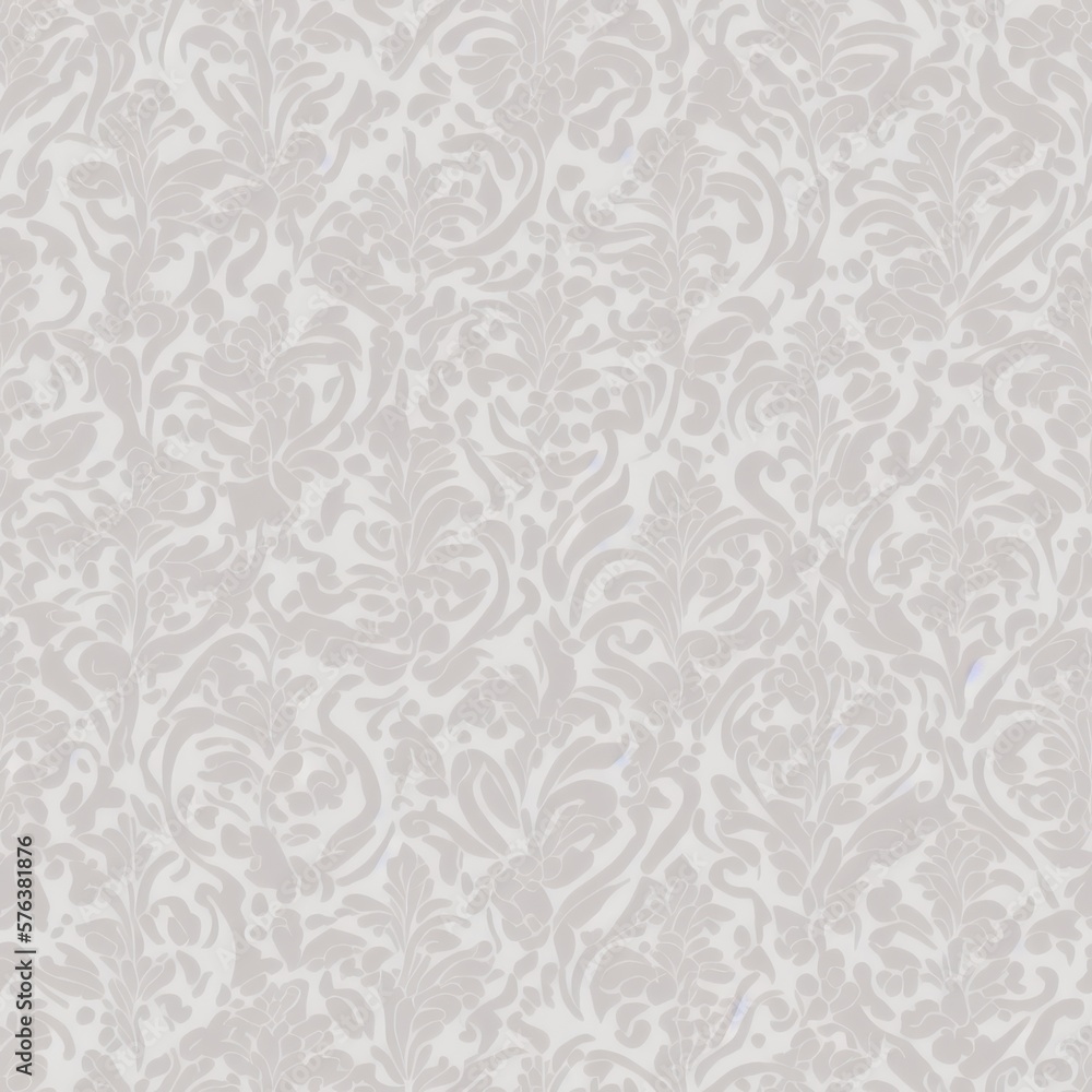 An abstract damask seamless pattern background in pale colors, generative ai An abstract damask seamless pattern background in pale colors, generative ai