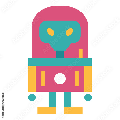 spacesuit flat icon style
