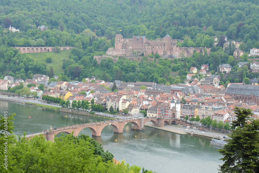 Obraz premium Heidelberg, Beautiful medieval city in Germany